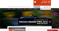 Desktop Screenshot of grandstandmotorsports.co.uk